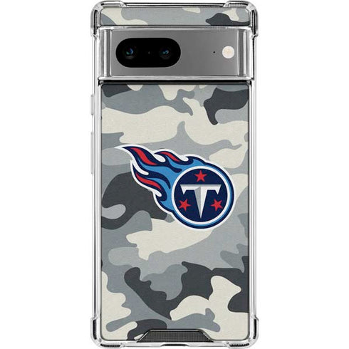 NFL Tennessee Titans Camo Google Pixel 8 Clear Case